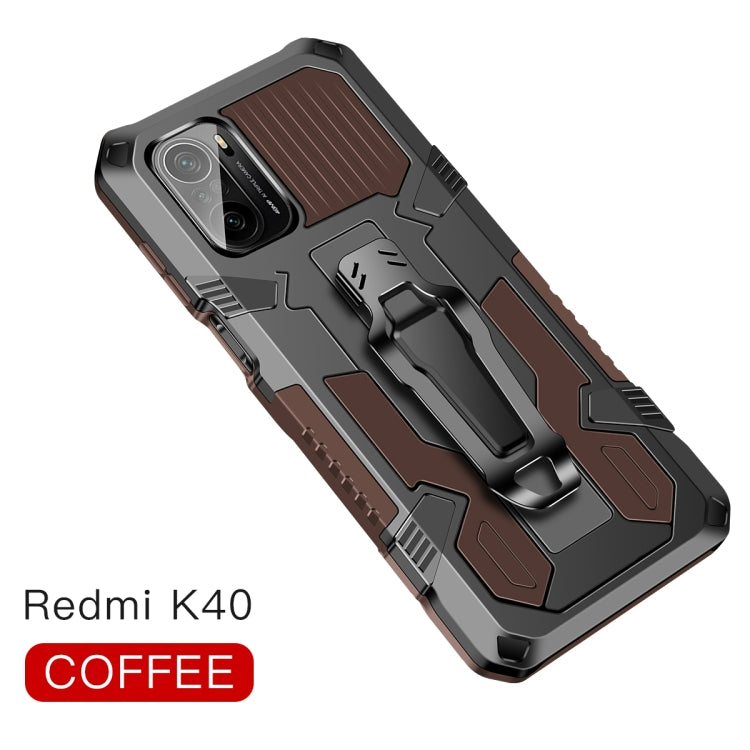 For Xiaomi Redmi K40 / K40 Pro Armor Warrior Shockproof PC + TPU Protective Case