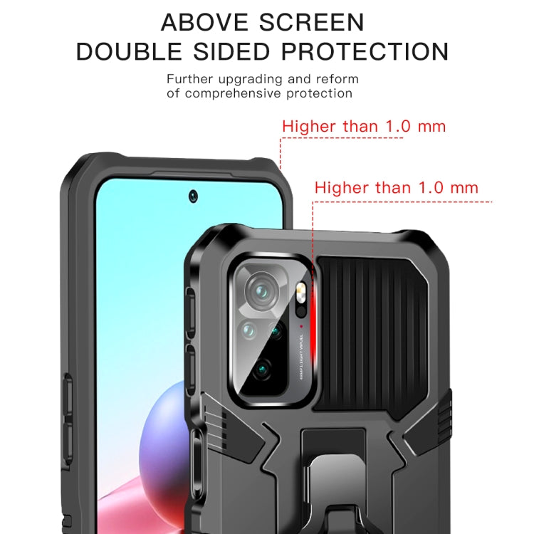 For Xiaomi Redmi K40 / K40 Pro Armor Warrior Shockproof PC + TPU Protective Case