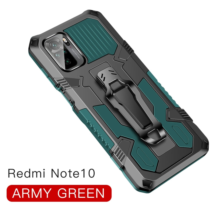 For Xiaomi Redmi Note 10 / 10S Armor Warrior Shockproof PC + TPU Protective Case