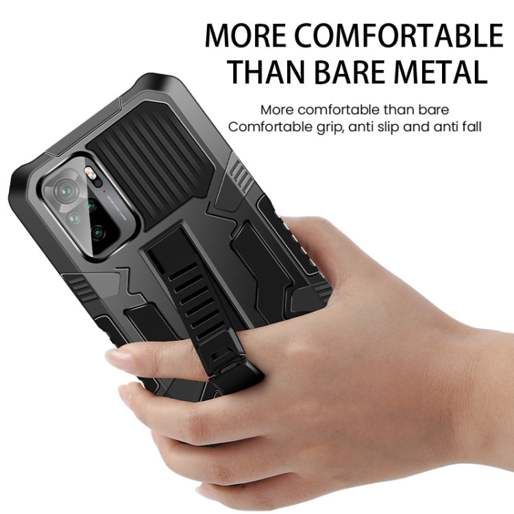 For OPPO Realme C21 / C20 Vanguard Warrior All Inclusive Double-color Shockproof TPU + PC Protective Case with Holder