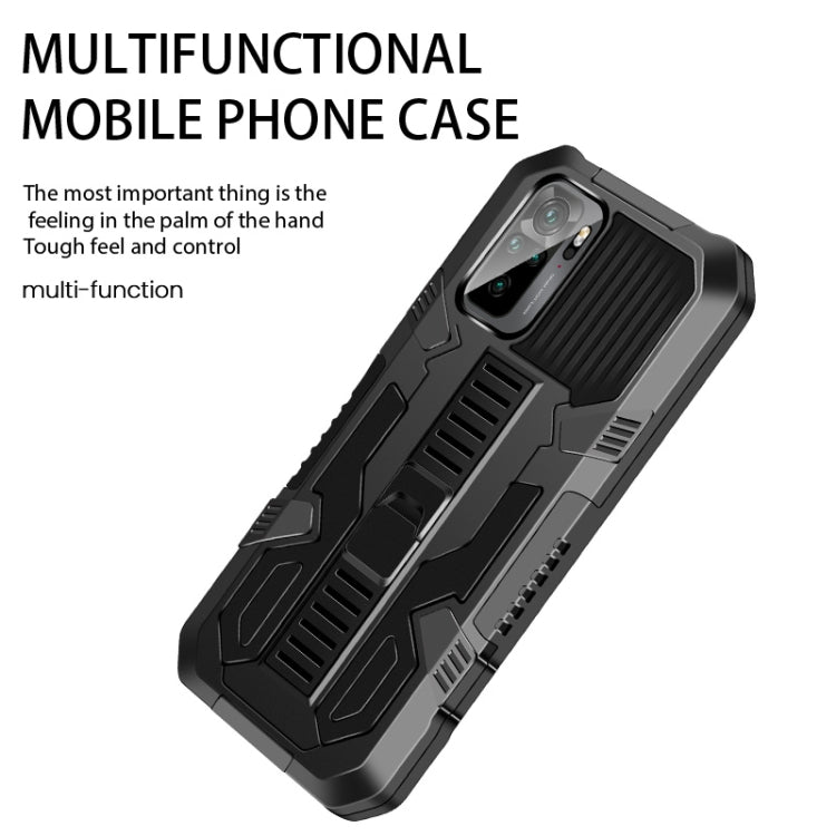 For Xiaomi Redmi K40 / K40 Pro Vanguard Warrior All Inclusive Double-color Shockproof TPU + PC Protective Case with Holder