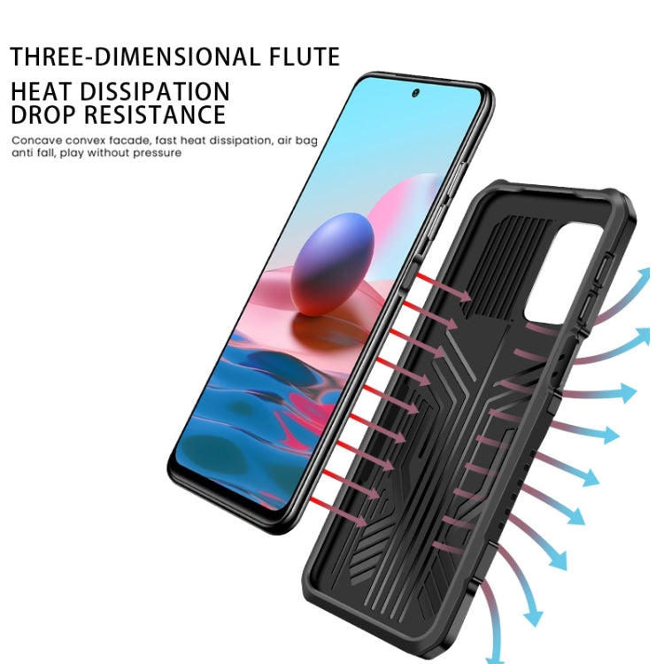 For Xiaomi Redmi K40 / K40 Pro Vanguard Warrior All Inclusive Double-color Shockproof TPU + PC Protective Case with Holder