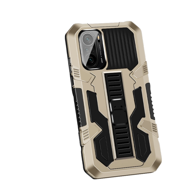 For Xiaomi Mi 11 Vanguard Warrior All Inclusive Double-color Shockproof TPU + PC Protective Case with Holder