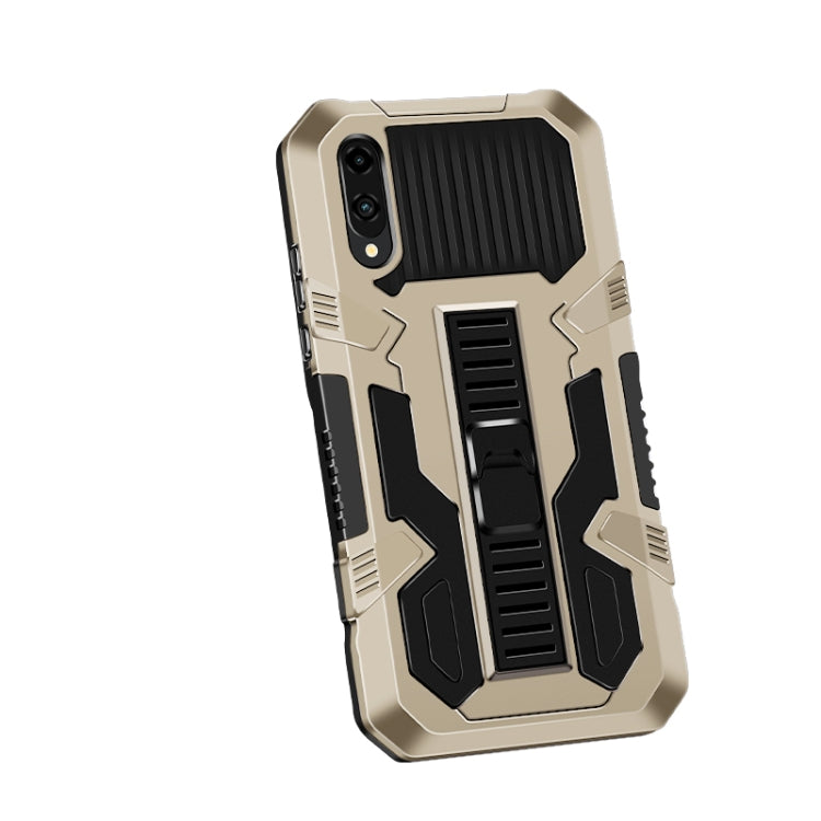 For Samsung Galaxy A02 / M02 Vanguard Warrior All Inclusive Double-color Shockproof TPU + PC Protective Case with Holder