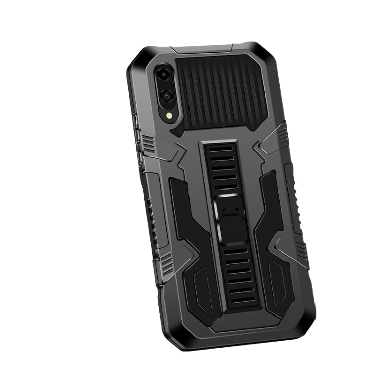 For Samsung Galaxy A02 / M02 Vanguard Warrior All Inclusive Double-color Shockproof TPU + PC Protective Case with Holder