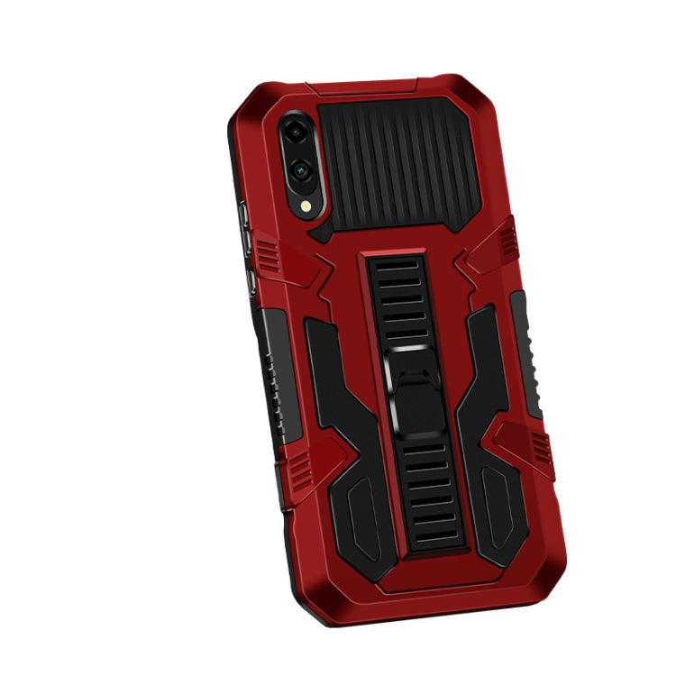 For Samsung Galaxy A02 / M02 Vanguard Warrior All Inclusive Double-color Shockproof TPU + PC Protective Case with Holder