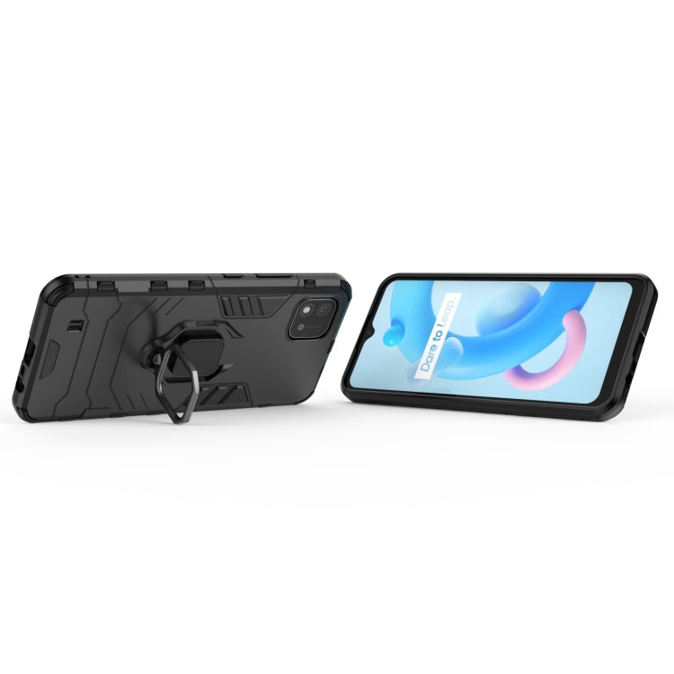 For OPPO Realme C20 PC + TPU Shockproof Protective Case with Magnetic Ring Holder
