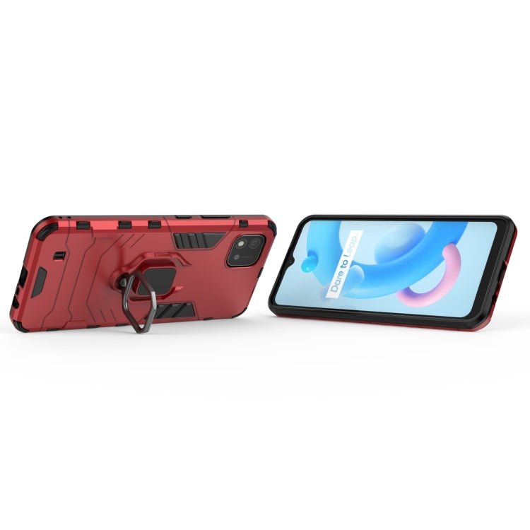 For OPPO Realme C20 PC + TPU Shockproof Protective Case with Magnetic Ring Holder