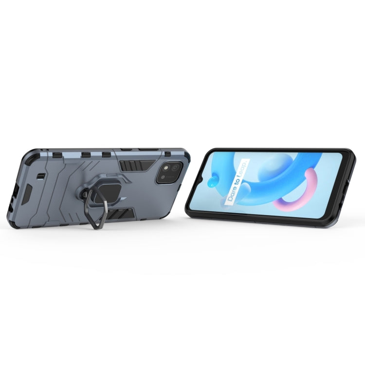 For OPPO Realme C20 PC + TPU Shockproof Protective Case with Magnetic Ring Holder