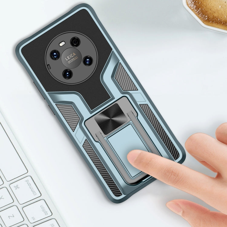 For Huawei Mate 40 Armor 2 in 1 PC + TPU Magnetic Shockproof Case with Foldable Holder