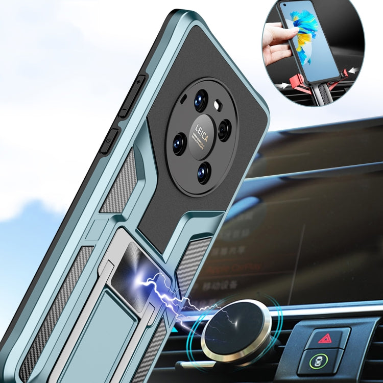 For Huawei Mate 40 Armor 2 in 1 PC + TPU Magnetic Shockproof Case with Foldable Holder