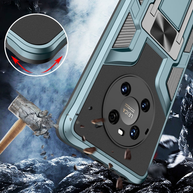 For Huawei Mate 40 Armor 2 in 1 PC + TPU Magnetic Shockproof Case with Foldable Holder
