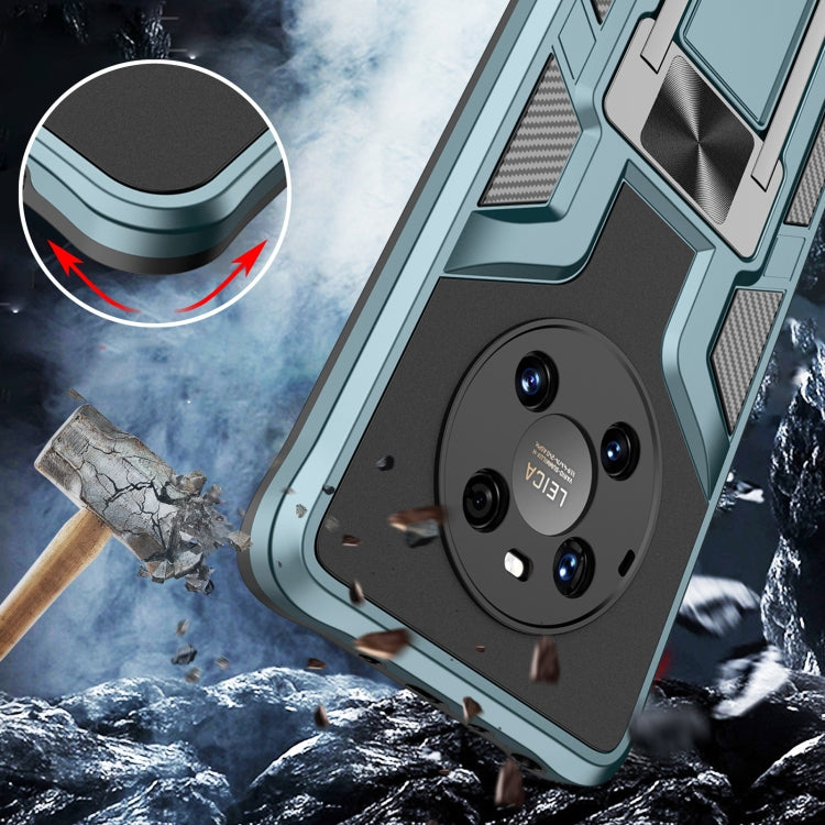 For Huawei Mate 40 Pro Armor 2 in 1 PC + TPU Magnetic Shockproof Case with Foldable Holder