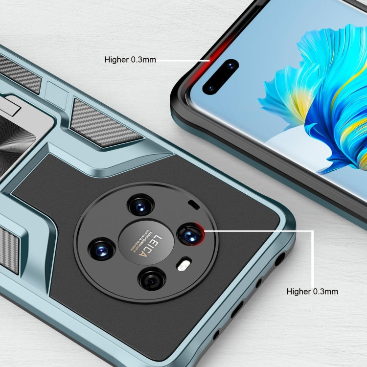 For Huawei Mate 40 Pro Armor 2 in 1 PC + TPU Magnetic Shockproof Case with Foldable Holder