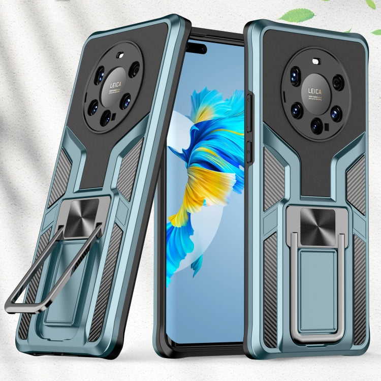 For Huawei Mate 40 Pro+ Armor 2 in 1 PC + TPU Magnetic Shockproof Case with Foldable Holder