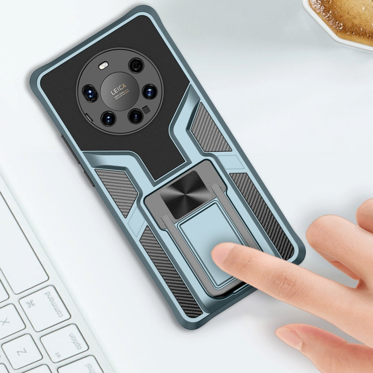 For Huawei Mate 40 Pro+ Armor 2 in 1 PC + TPU Magnetic Shockproof Case with Foldable Holder
