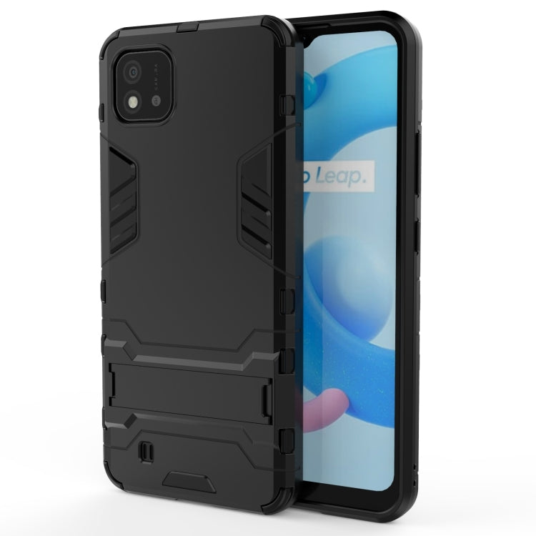For OPPO Realme C20 PC + TPU Shockproof Protective Case with Invisible Holder
