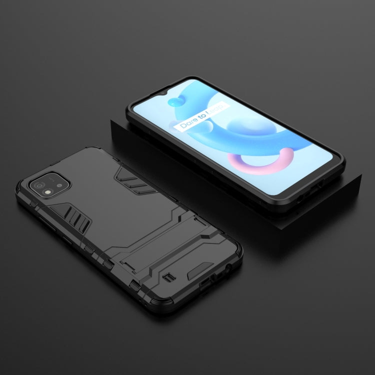 For OPPO Realme C20 PC + TPU Shockproof Protective Case with Invisible Holder