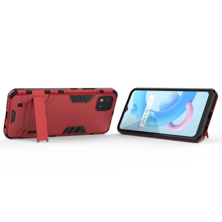 For OPPO Realme C20 PC + TPU Shockproof Protective Case with Invisible Holder
