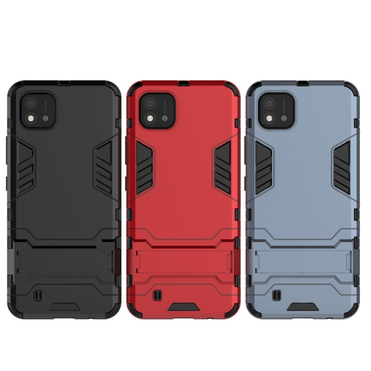 For OPPO Realme C20 PC + TPU Shockproof Protective Case with Invisible Holder