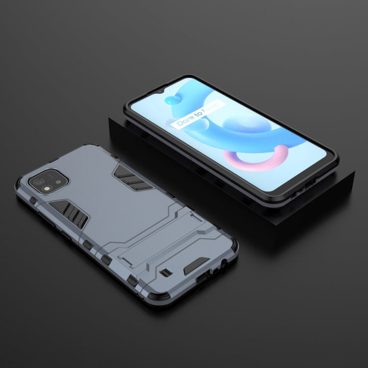 For OPPO Realme C20 PC + TPU Shockproof Protective Case with Invisible Holder