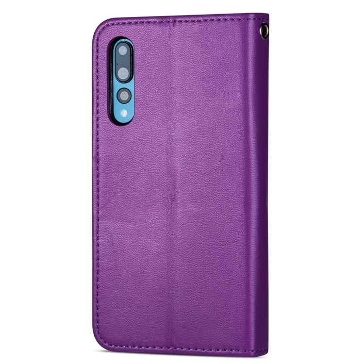 For Huawei P20 Pro Ultra-thin 9 Card Horizontal Flip Leather Case, with Card Slots & Holder & Lanyard
