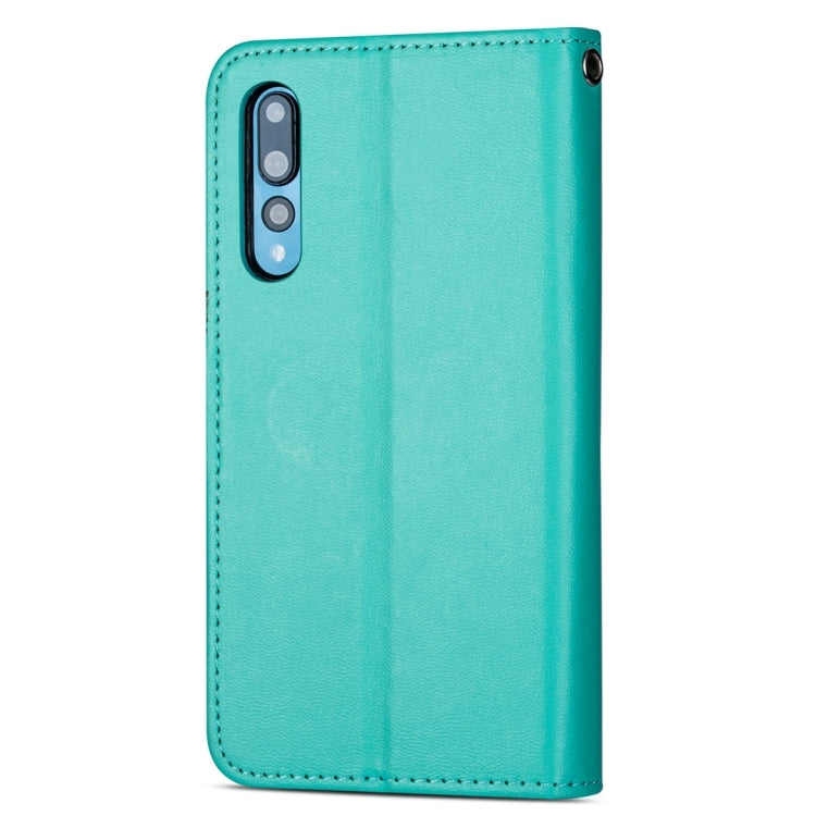 For Huawei P20 Pro Ultra-thin 9 Card Horizontal Flip Leather Case, with Card Slots & Holder & Lanyard