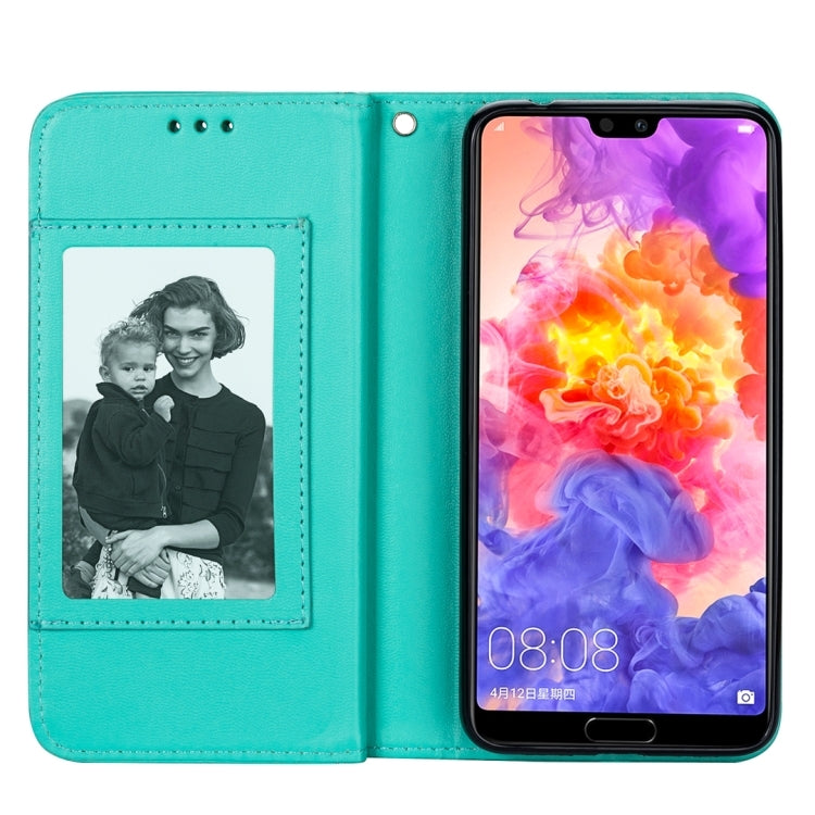 For Huawei P20 Pro Ultra-thin 9 Card Horizontal Flip Leather Case, with Card Slots & Holder & Lanyard