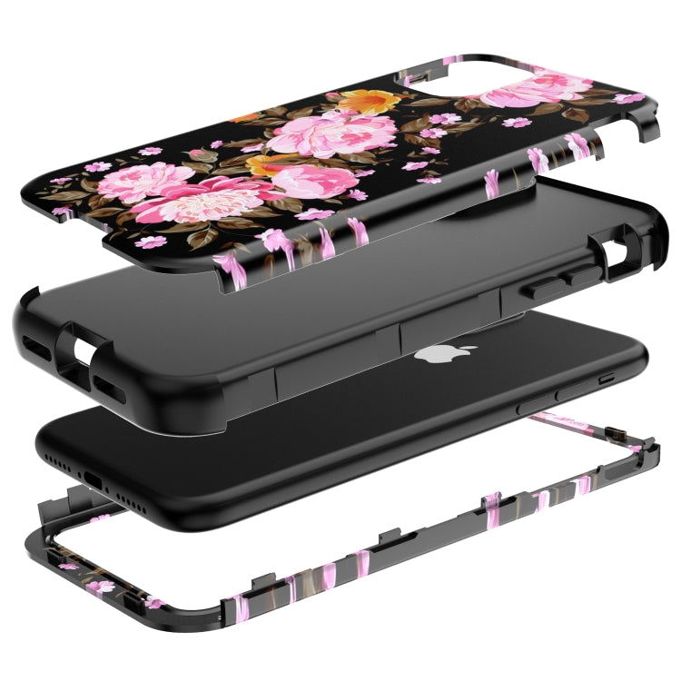 For iPhone 11 3 in 1 Water Stick Style Armor Full Coverage Shockproof Case