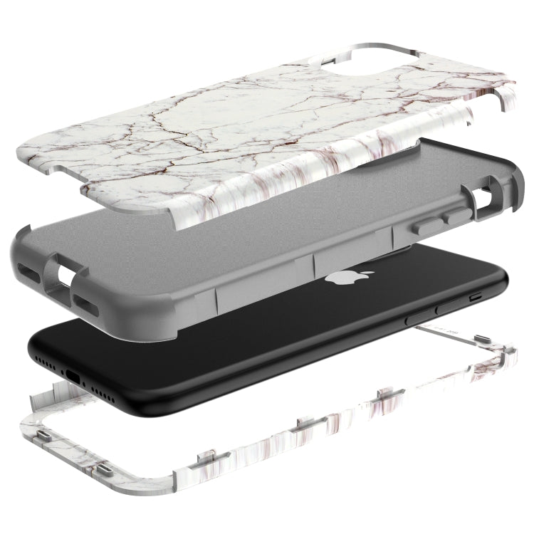 For iPhone 11 3 in 1 Water Stick Style Armor Full Coverage Shockproof Case
