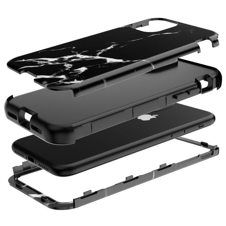 For iPhone 11 Pro Max 3 in 1 Water Stick Style Armor Full Coverage Shockproof Case