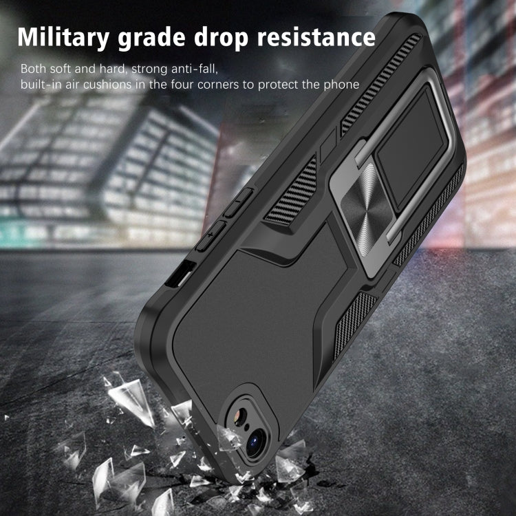 Armor 2 in 1 PC + TPU Magnetic Shockproof Case with Foldable Holder For iPhone 7 / 8
