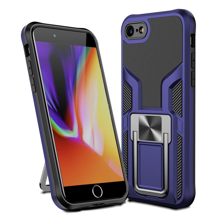 Armor 2 in 1 PC + TPU Magnetic Shockproof Case with Foldable Holder For iPhone 7 / 8