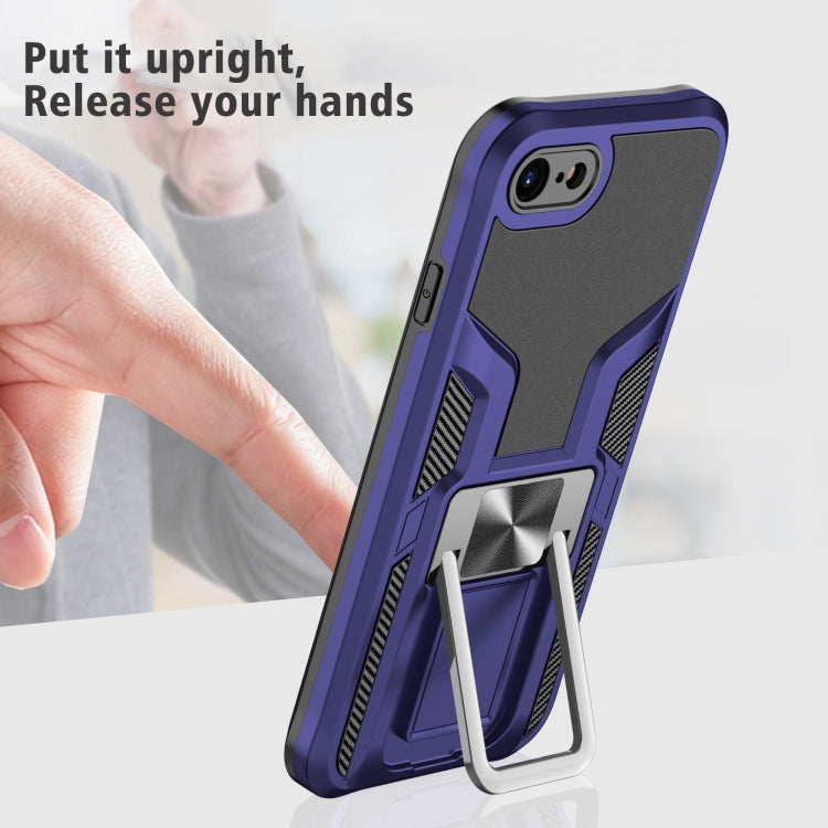 Armor 2 in 1 PC + TPU Magnetic Shockproof Case with Foldable Holder For iPhone 7 / 8