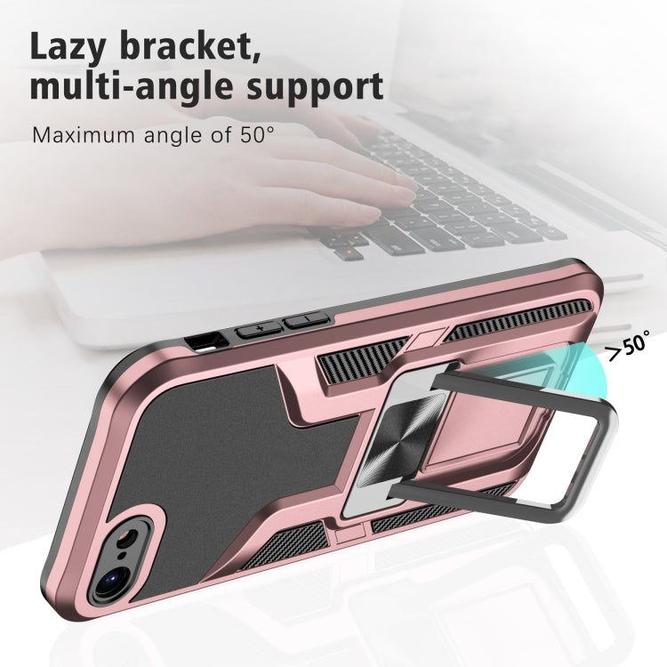 Armor 2 in 1 PC + TPU Magnetic Shockproof Case with Foldable Holder For iPhone 7 / 8