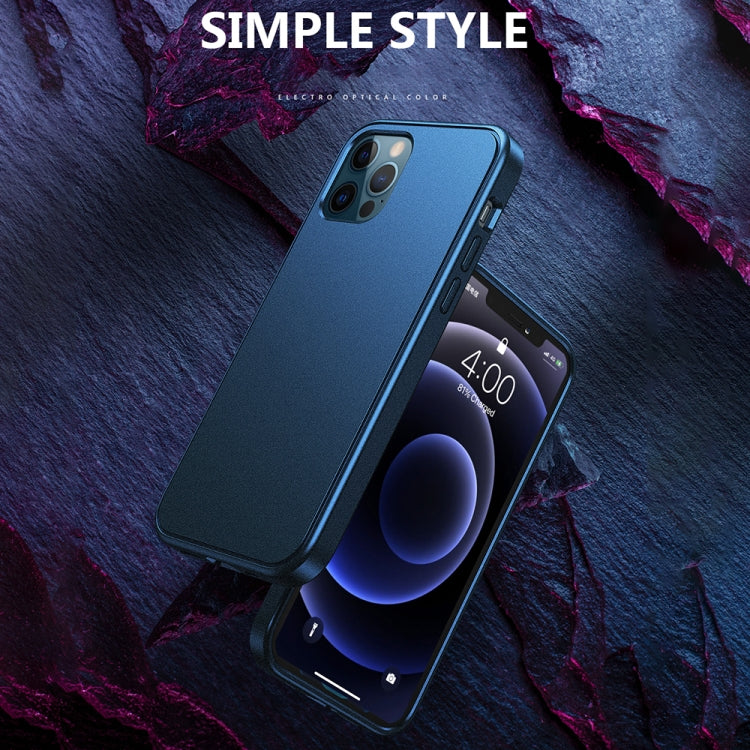 For iPhone 12 mini Car Painting Matte PC + TPU Shockproof Protective Case