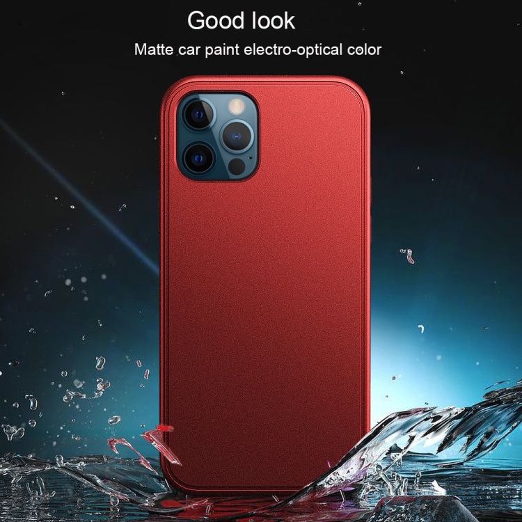 For iPhone 12 mini Car Painting Matte PC + TPU Shockproof Protective Case
