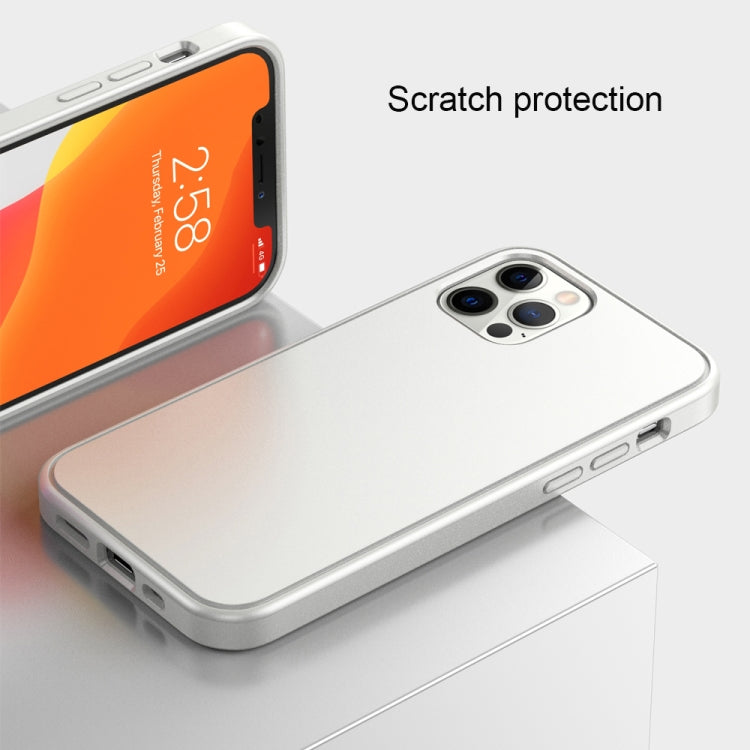 For iPhone 12 / 12 Pro Car Painting Matte PC + TPU Shockproof Protective Case