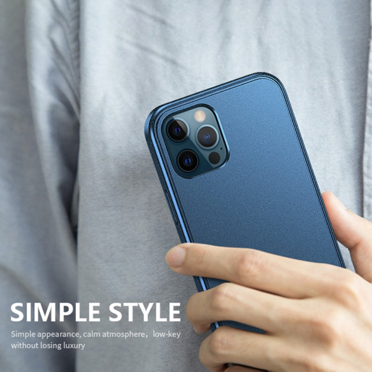 For iPhone 12 / 12 Pro Car Painting Matte PC + TPU Shockproof Protective Case