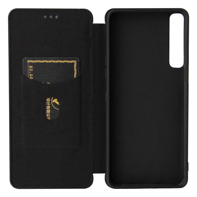 For LG Stylo 7 Carbon Fiber Texture Horizontal Flip TPU + PC + PU Leather Case with Card Slot