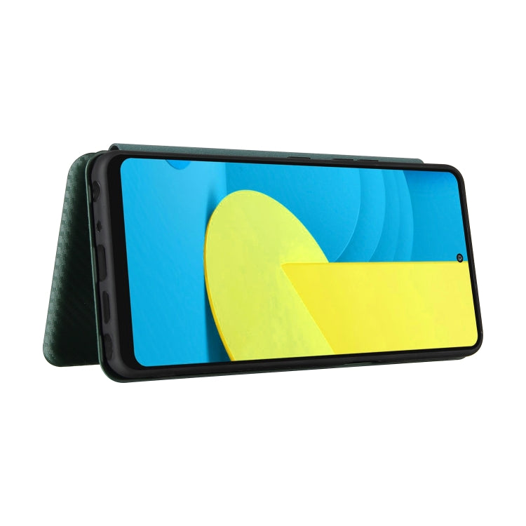 For LG Stylo 7 Carbon Fiber Texture Horizontal Flip TPU + PC + PU Leather Case with Card Slot