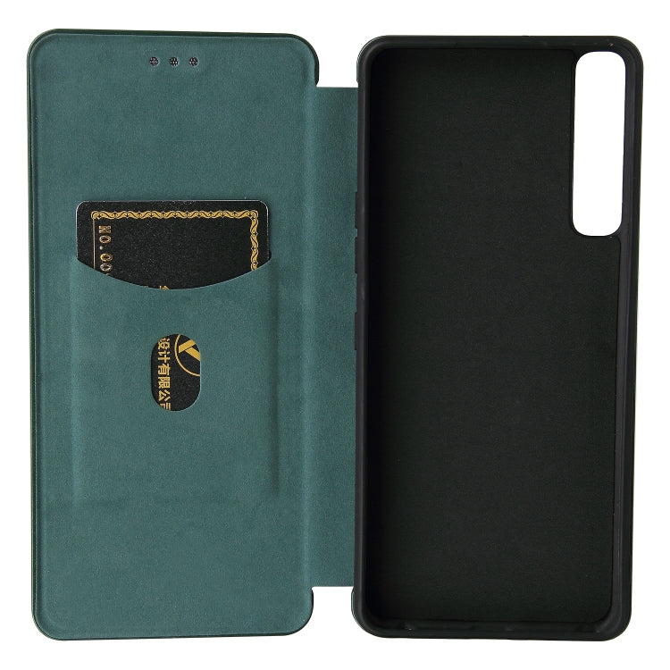 For LG Stylo 7 Carbon Fiber Texture Horizontal Flip TPU + PC + PU Leather Case with Card Slot