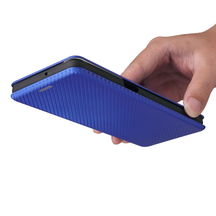 For LG Stylo 7 Carbon Fiber Texture Horizontal Flip TPU + PC + PU Leather Case with Card Slot