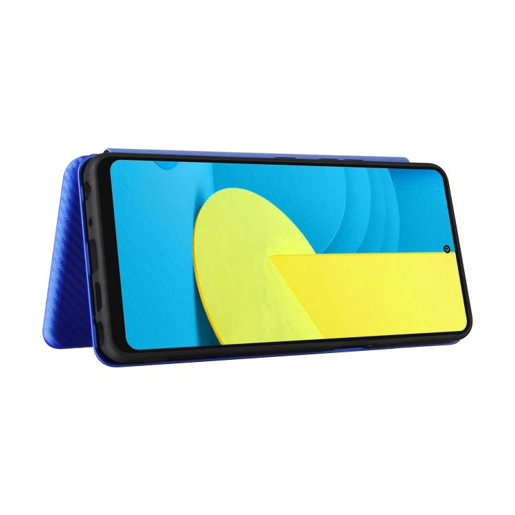 For LG Stylo 7 Carbon Fiber Texture Horizontal Flip TPU + PC + PU Leather Case with Card Slot