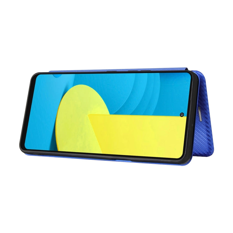 For LG Stylo 7 Carbon Fiber Texture Horizontal Flip TPU + PC + PU Leather Case with Card Slot
