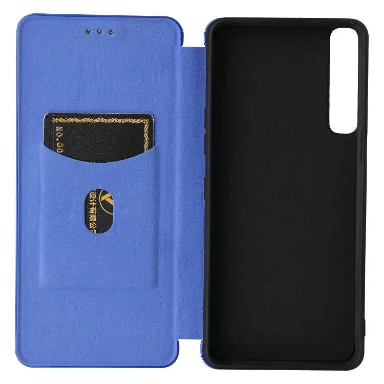 For LG Stylo 7 Carbon Fiber Texture Horizontal Flip TPU + PC + PU Leather Case with Card Slot