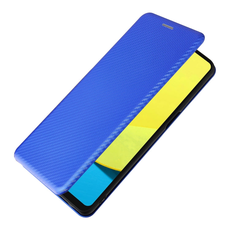 For LG Stylo 7 Carbon Fiber Texture Horizontal Flip TPU + PC + PU Leather Case with Card Slot