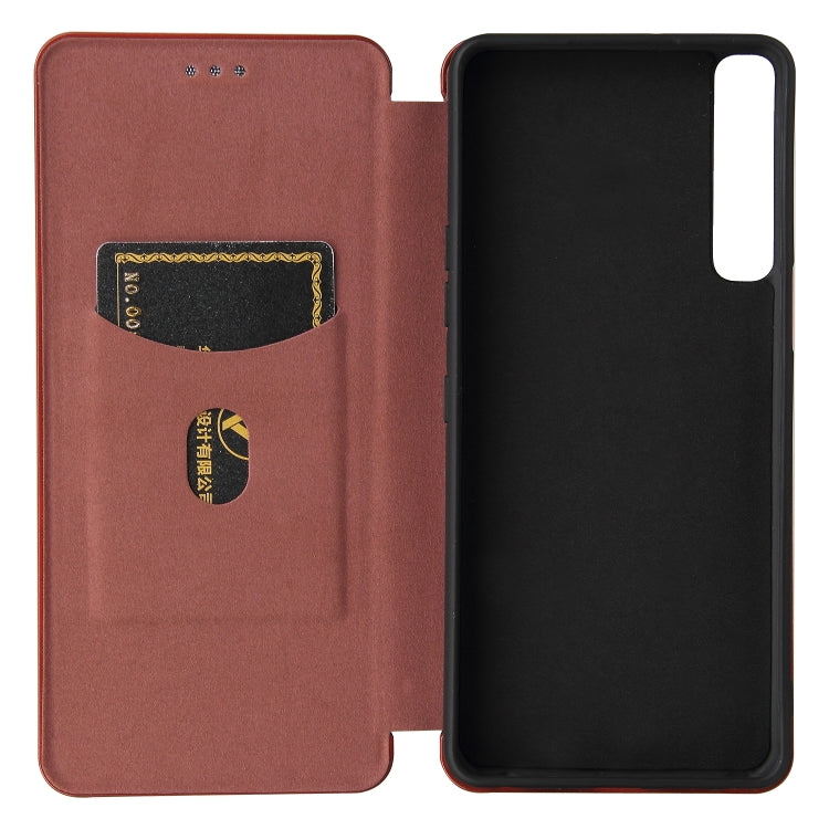 For LG Stylo 7 Carbon Fiber Texture Horizontal Flip TPU + PC + PU Leather Case with Card Slot