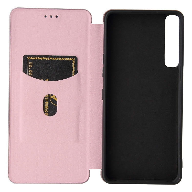For LG Stylo 7 Carbon Fiber Texture Horizontal Flip TPU + PC + PU Leather Case with Card Slot