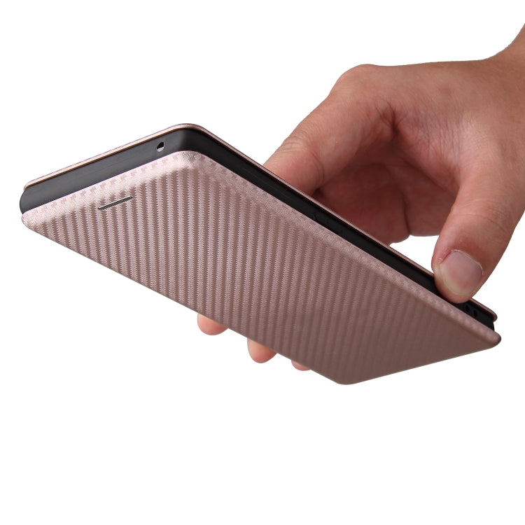 For OPPO Find X3 Neo Carbon Fiber Texture Horizontal Flip TPU + PC + PU Leather Case with Card Slot